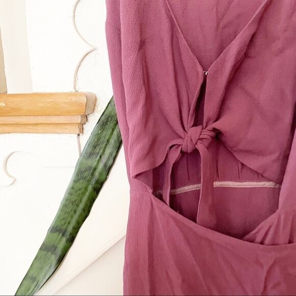 Reformation Kai Pink Purple Cutout Long Wrap Dress Size X-Small - Picture 5 of 8